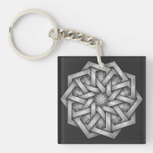 Depths Of Darkness Black Aesthetic Keychain