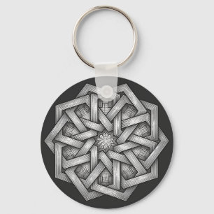 Depths Of Darkness Black Aesthetic Keychain