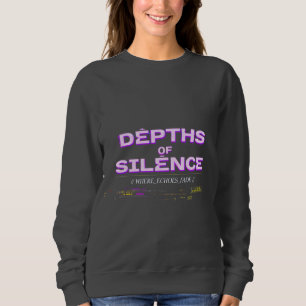 Depths of Silence Purple Glitch Hoodie