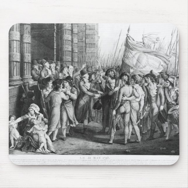 Deputies of National Convention leaving Assembly Mouse Mat (Front)