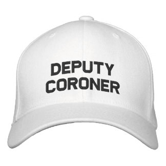 Deputy Coroner Embroidered Hat