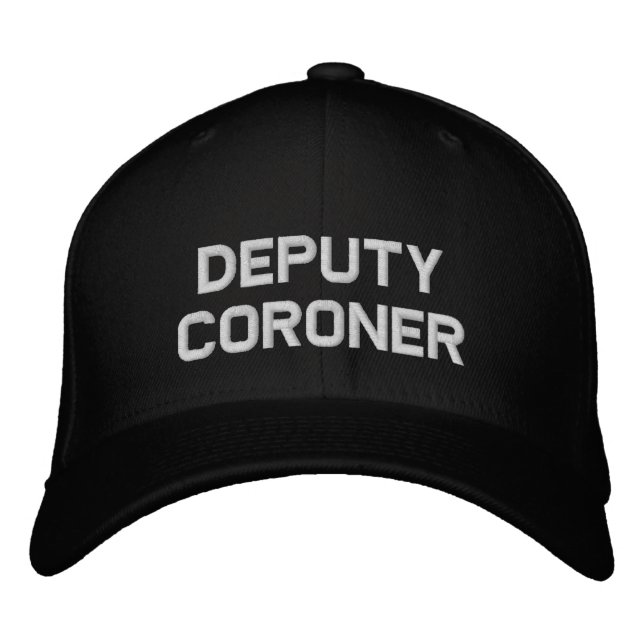 Deputy Coroner Embroidered Hat (Front)