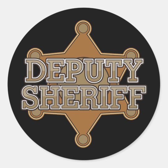 Deputy Sheriff Classic Round Sticker | Zazzle.co.uk