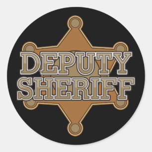 Deputy Sheriff Classic Round Sticker