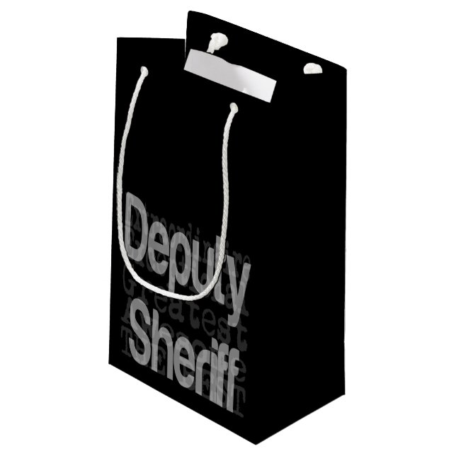Deputy Sheriff Extraordinaire Small Gift Bag (Back Angled)