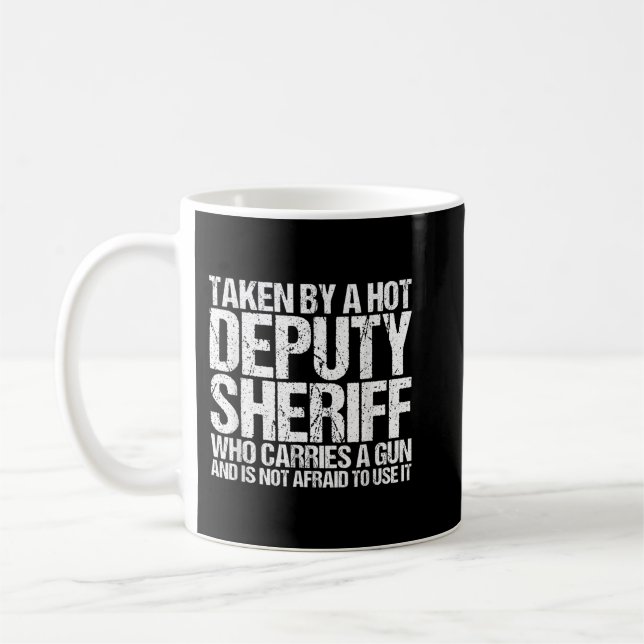 Deputy Sheriff Girlfriend Boyfriend Wife Husband F Coffee Mug (Left)