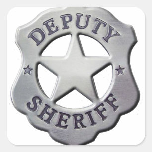Deputy Sheriff Square Sticker