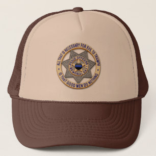 Deputy Star Badge - Thin Blue Line Trucker Hat
