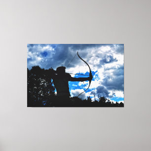 Der Bogenschütze Canvas Print