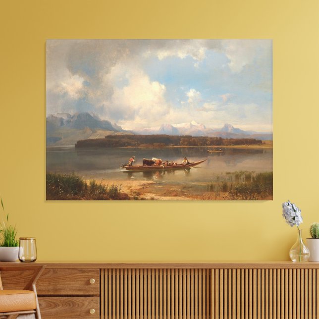 Der Chiemsee Im Herbst Canvas Print (Insitu(LivingRoom))