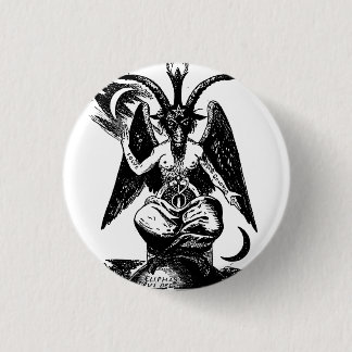 Der Daemon Baphomet 3 Cm Round Badge