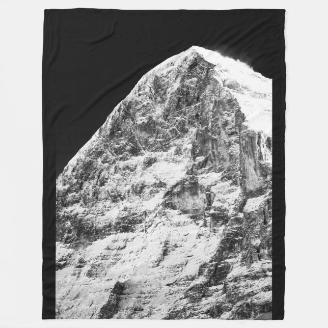 Der Eiger Custom Fleece Blanket, Large Blanket (Front)
