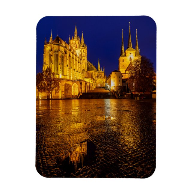 Der Erfurter Dom in Thüringen Magnet (Vertical)