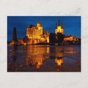 Der Erfurter Dom in Thüringen Postkarte Postcard