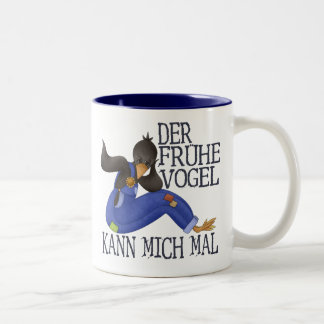 Der Frühe Vogel Two-Tone Coffee Mug