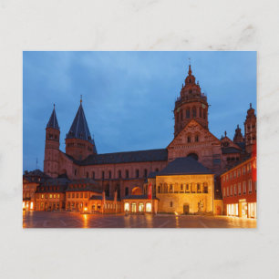 Der Mainzer Dom in Rheinland Pfalz Postkarte Postcard