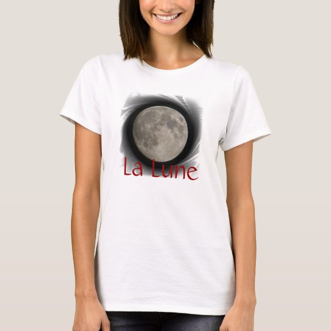 Der Mond,  la luna, la lune, the moon T-Shirt (Front)