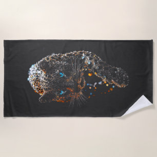Der Panther Beach Towel