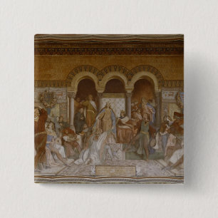 Der Saengerkrieg, c.1854-55 15 Cm Square Badge