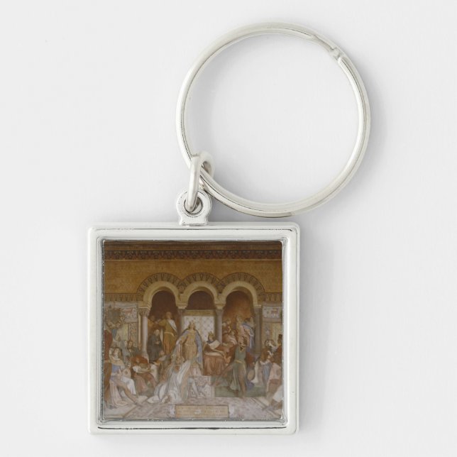 Der Saengerkrieg, c.1854-55 Key Ring (Front)