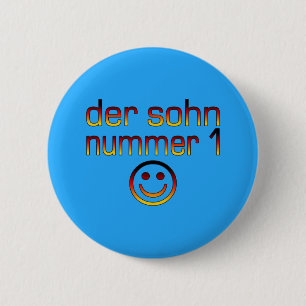Der Sohn Nummer 1 - Number 1 Son in German 6 Cm Round Badge