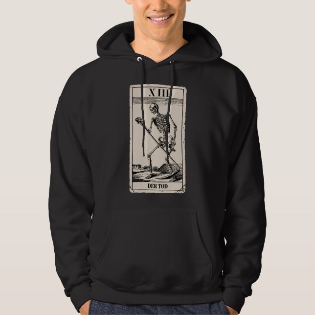 Der Tod / Death Tarot Card Hoodie (Front)