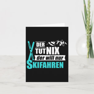 Der Will Nur Skiing Ski Winter Sports Gift Card