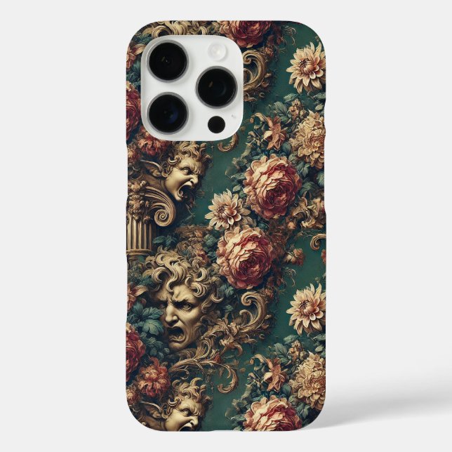 Deranged Decadence – Gothic Victorian Floral  Case-Mate iPhone Case (Back)