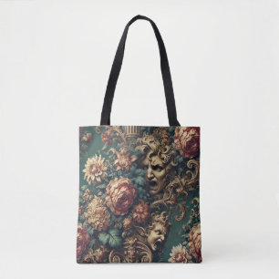 Deranged Decadence – Gothic Victorian Floral  Tote Bag