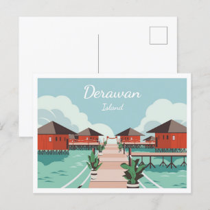 Derawan Island Berau East Kalimantan Indonesia Postcard