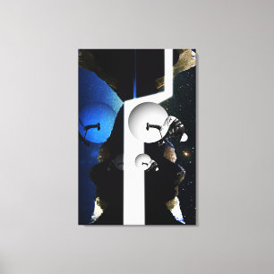 Derby at night canvas print