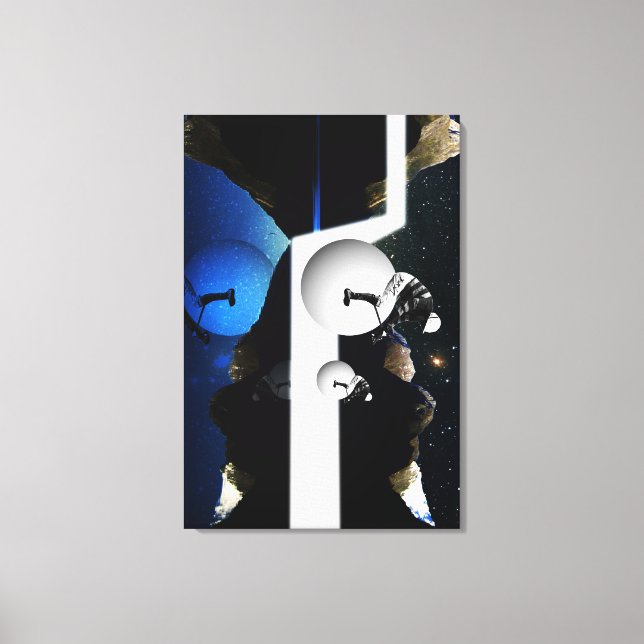Derby at night canvas print (Front)