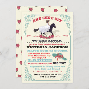 Derby Bridal Shower And She's Off! Invitation