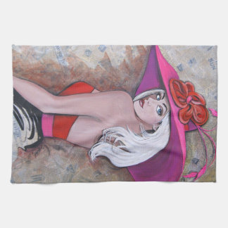 Derby Chick  ~ 2012 design by Artist GG Burns Tea Towel