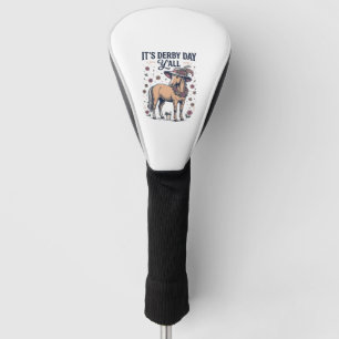 Derby Day Y’all Horse Floral Hat Golf Head Cover