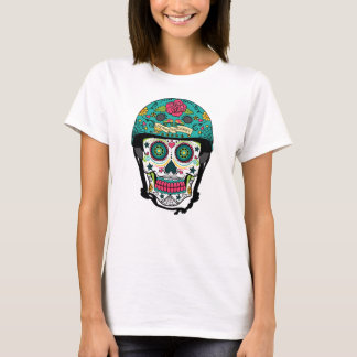 Derby de Los Muertos - Roller Derby Sugar Skull T-Shirt