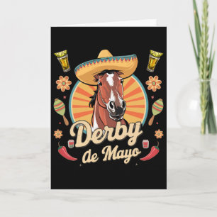 Derby De Mayo Cinco De Mayo Mexican Party Card