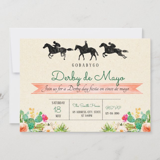 Derby de mayo invitation (Front)