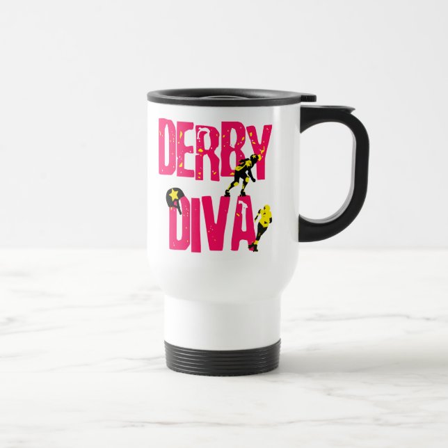 Derby Diva Travel Mug (Right)