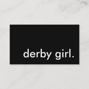 derby girl. business card