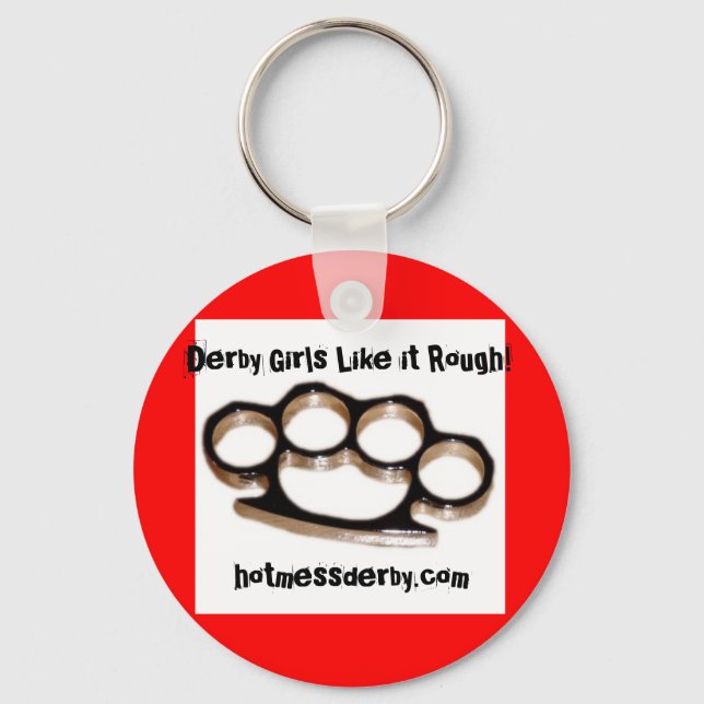 Derby Girls Like it Rough!, hotm... Key Ring (Front)
