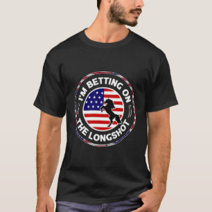 Derby Horse Race Racing Love Jockey Fun Usa Flag T-Shirt