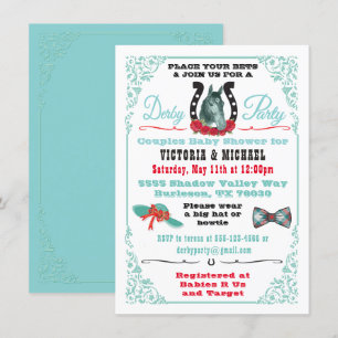 Derby Horse Racing Baby Shower invitation
