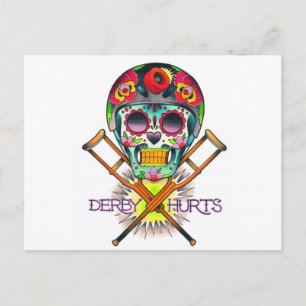 Derby Hurts Postcard