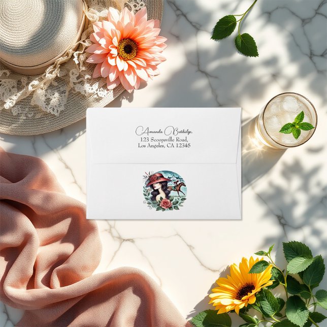 Derby-Inspired "Off to the Altar" Bridal Shower Envelope (Derby-Inspired "Off to the Altar" Bridal Shower Envelope)