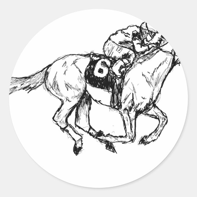 Derby Me Kentucky Classic Round Sticker (Front)