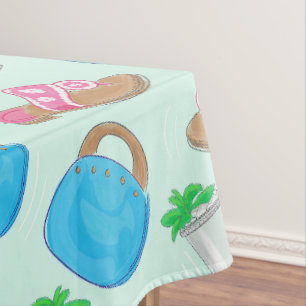 Derby Mint Julep Bermuda Bag Sandals  Tablecloth