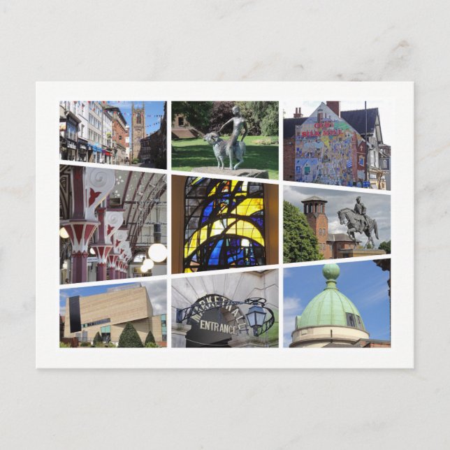 Derby multi-image postcard (Front)