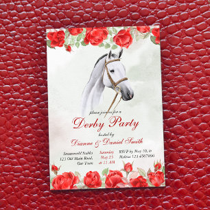Derby party, horse, elegant equestrian party invitation