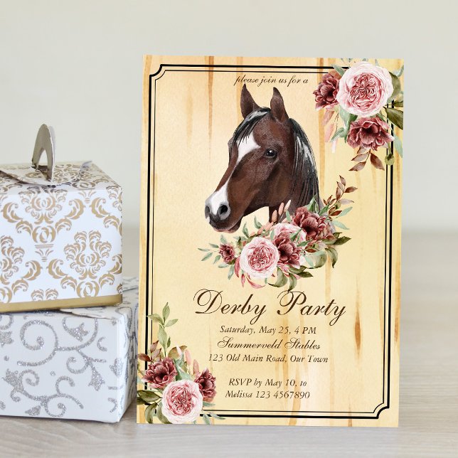 Derby party, horse, equestrian party invitation (Creator Uploaded)